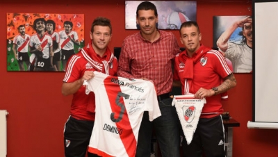 D'Alessandro y Domingo visitaron a los juveniles de la pensión