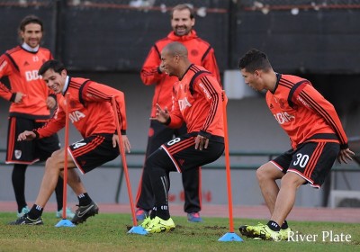 Entrenamiento en el Monumental. (Foto: Prensa River)