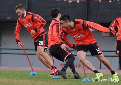 Entrenamiento en el Monumental. (Foto: Prensa River)