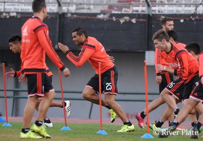 Entrenamiento en el Monumental. (Foto: Prensa River)