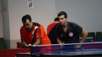 Equipo E de River: en el partido de dobles (Gustavo Lambert y Matías Gagliardo), lucharon hasta el último punto, pero no lograron clasificar.