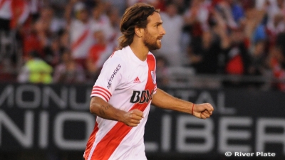 Festejo de gol en el Monumental.  (Foto: Prensa River)