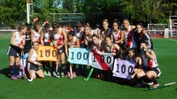 La Intermedia, de festejo por los 100 tantos en el torneo.