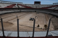 Remodelaciones en la Centenario alta para una mejor visibilidad.