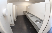 Los nuevos baños en tribunas Sívori y San Martín.