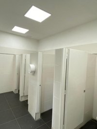 Los nuevos baños en tribunas Sívori y San Martín.