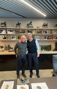 Junto a Miguel Ángel Gil Marín, Presidente del Atlético Madrid.