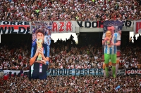 Pablo Aimar y Franco Armani.