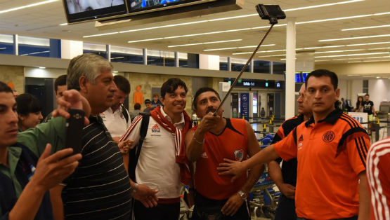 Llegada de River a Bolivia (Copa Libertadores) 