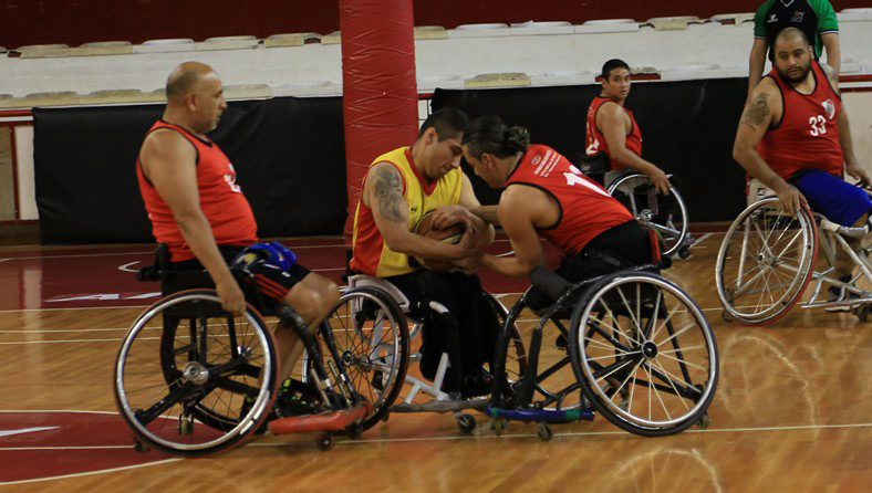 Bsquet en silla de ruedas: River vs. Crigal (Santa Cruz)