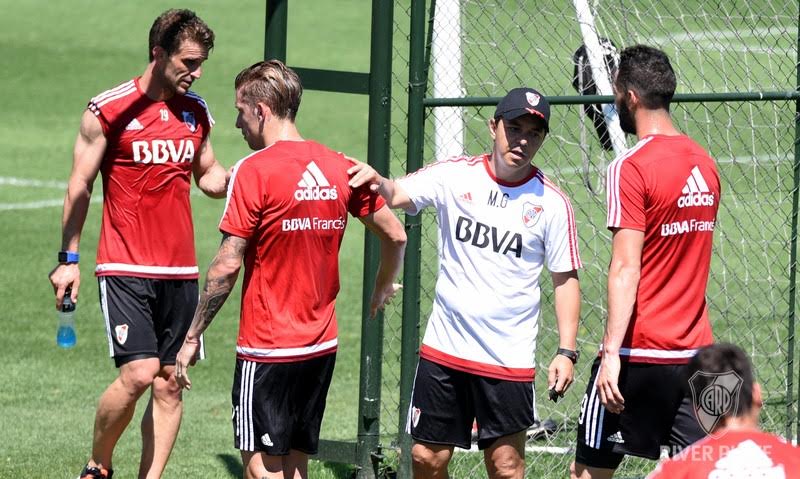 Prctica en River Camp pensando en Newell's 