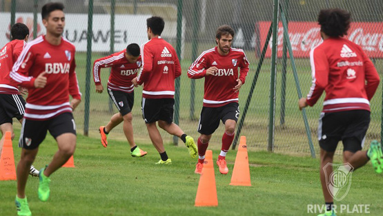 Entrenamiento del 19/4, en River Camp