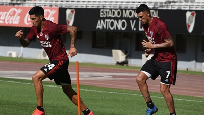 Entrenamiento del 6/3 en el Monumental