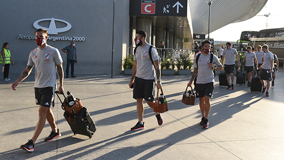 Viaje a Montevideo para jugar ante Nacional (Libertadores 2020)