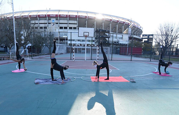 El polideportivo de River continuar con sus entrenamientos al aire libre