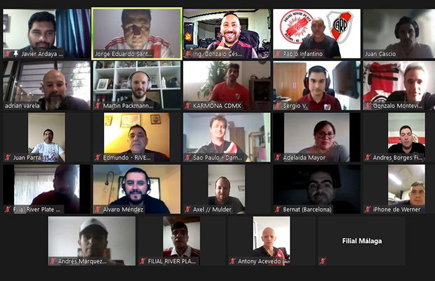 Encuentro virtual con riverplatenses del exterior