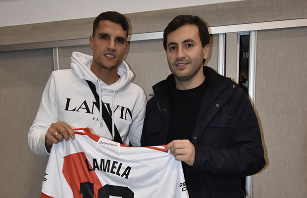Erik Lamela, presente en casa