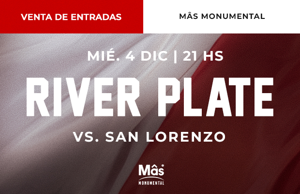 Venta de entradas - River vs. San Lorenzo (LPF 2024)