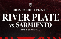 Venta de entradas - River vs. Sarmiento (Clausura 2025)