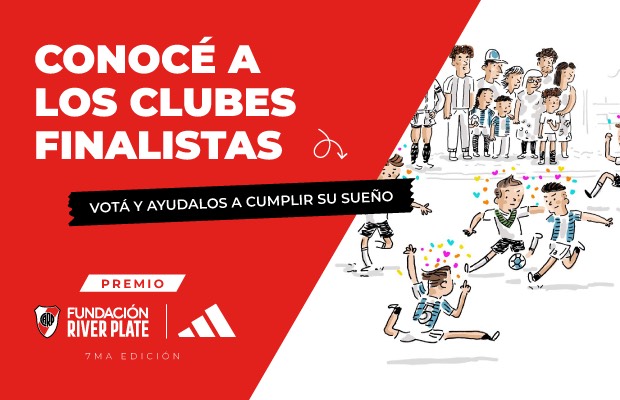Fundación River y adidas anuncian a los finalistas: votación pública online de Premio