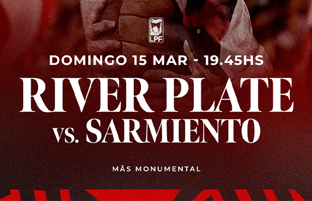 Venta de entradas - River vs. Sarmiento (Apertura 2026)